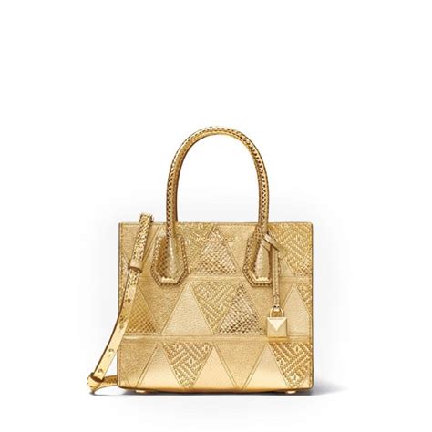 michael kors mercer metallic patchwork leather crosbody gold|Mercer Metallic Patchwork Leather Crossbody Bag .